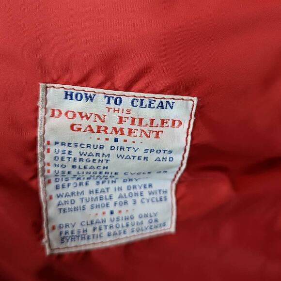 Vintage Gerry Down Winter Ski Jacket Red Small - Picture 5 of 16